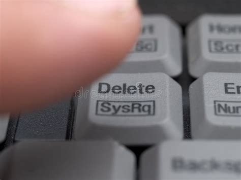 Delete Key On Keyboard Stock Photo Image Of Type Computing 1809888
