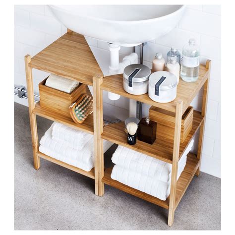 Venha conferir, a casa está aberta para você. RÅGRUND lavabo / estante de esquina - bambú - IKEA,www ...