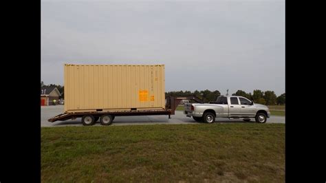 Hauling A Shipping Container Youtube