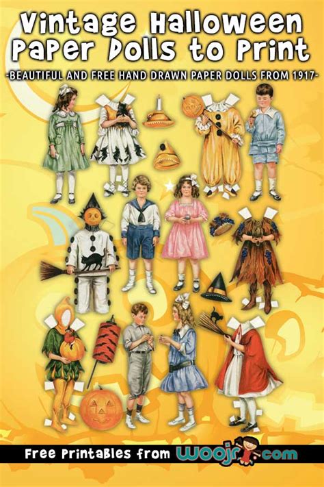 Printable Halloween Paper Dolls Printable World Holiday