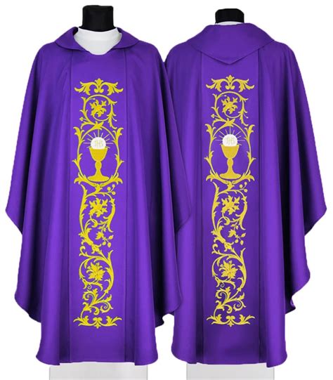 Catholic Episcopal Priest Bishop Dressed Garb Chasuble Celebrant
