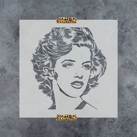 Marilyn Monroe Stencil Reusable Diy Craft Stencils Of Etsy
