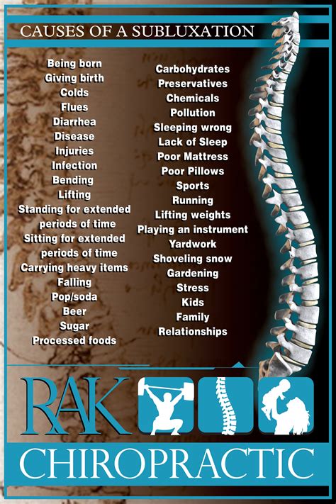 Causes Of Spinal Subluxation Rak Chiropractic Rochester Minnesota