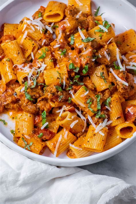 Spicy Italian Sausage Pasta Jawns I Cooked