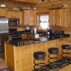 Lookie what just showed up on ebay: Knotty Pine kitchen with Black counter tops | Pine kitchen ...