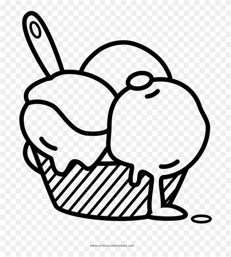 Ice Cream Cup Coloring Page Ice Cream In A Cup Drawing Clipart