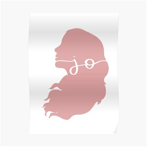 Jo March Little Women Silhouette Poster By Annielinnart Redbubble