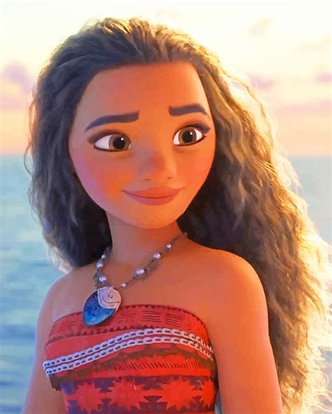Princess Moana Paint By Numbers Numeral Paint Kit