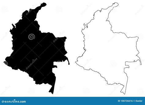Mapa De Colombia Dibujo