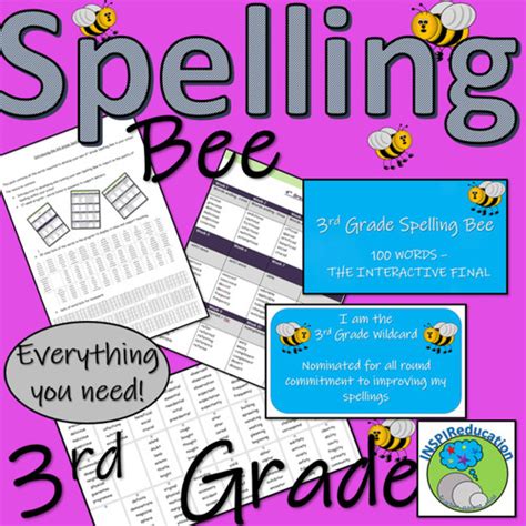 3rd Grade Spelling Bee All You Need 176 Pages Of Resources Amped