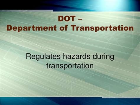 Transportation Services Designated Hazardous Areas
