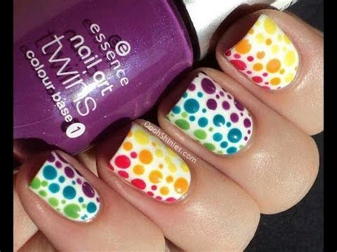 Decoraciones de uñas fáciles con esmalte. Decoración de Uñas 2014 - Fácil y rápido - YouTube