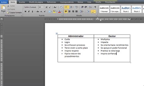 Como Hacer Un Cuadro Comparativo En Word Paso A Paso