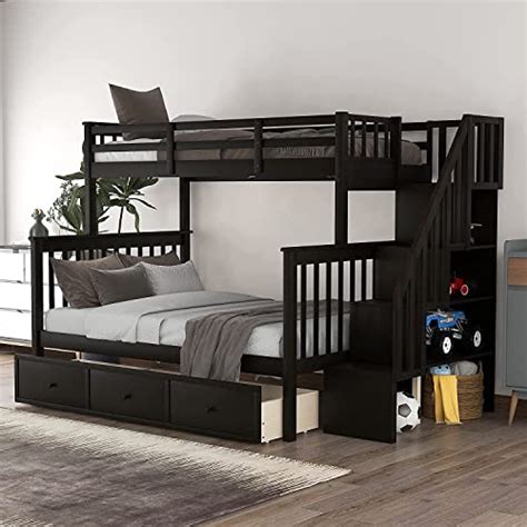 Elevate Your Bedroom Style With An Espresso Twin Over Full Bunk Bed