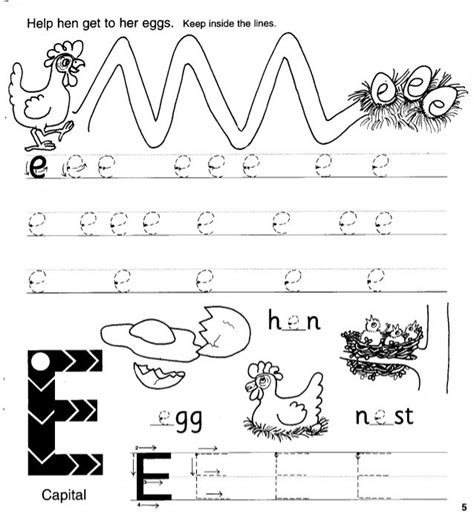 ️jolly Phonics E Worksheet Free Download