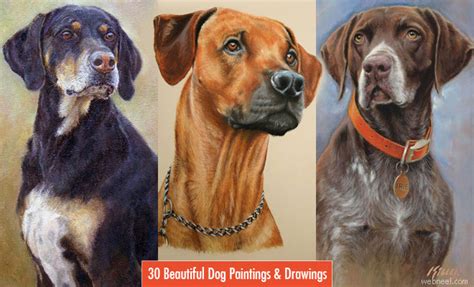 35 Beautiful Dog Paintings And From Top Artists Around The World