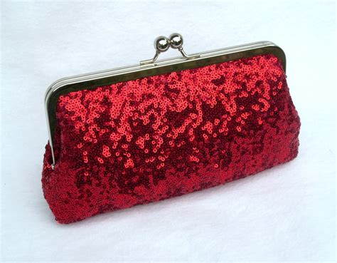Sequin Clutch Prom Clutch Formal Purse Sequins Red By Itssoclutch