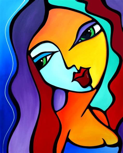 Girl Like You Original Abstract Painting Modern Pop Portrait Art By