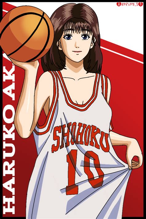 Darkuro 27 Akagi Haruko Slam Dunk Series 1girl Breasts Female