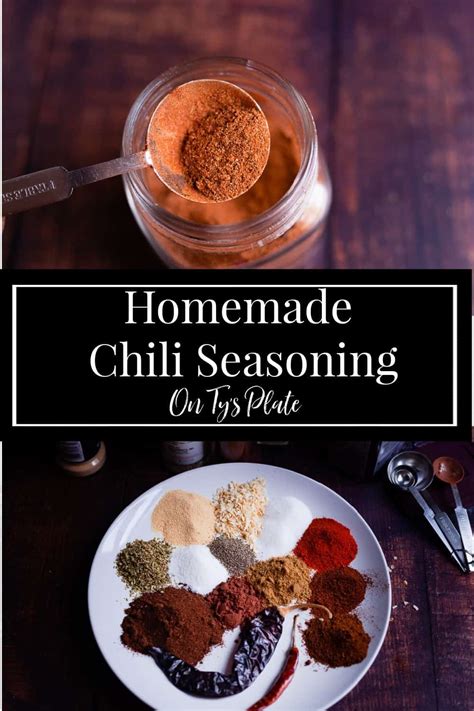 The Best Homemade Chili Seasoning On Tys Plate
