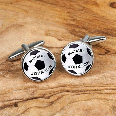 Football Cufflinks Personalised Ts For Sports Fans Personalized