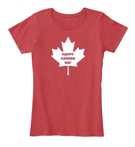Happy Canada Day Classic Red T Shirt Front Canada Day T Shirts Canada Day Happy Canada Day