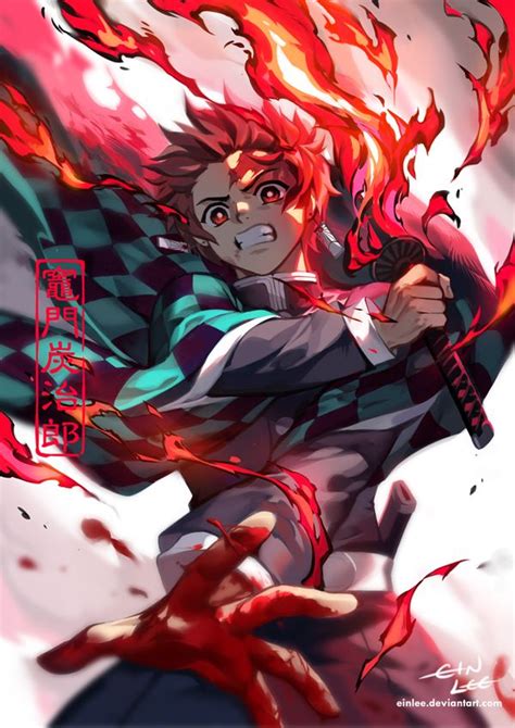 Fire By Einlee On Deviantart Slayer Anime Anime Demon Anime Characters