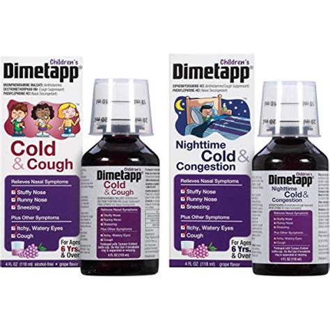 Dimetapp Childrens Cold And Cough Antihistamine Cough Suppressant