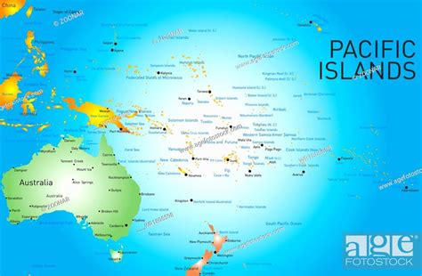 Pacific Islands Map Stock Photo Picture And Royalty Free Image Pic