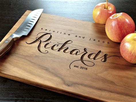 Personalized Cutting Board Engraved Custom Cutting Board