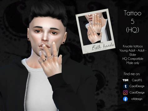 Tattoo 5 Hq By Caroll91 At Tsr Sims 4 Updates