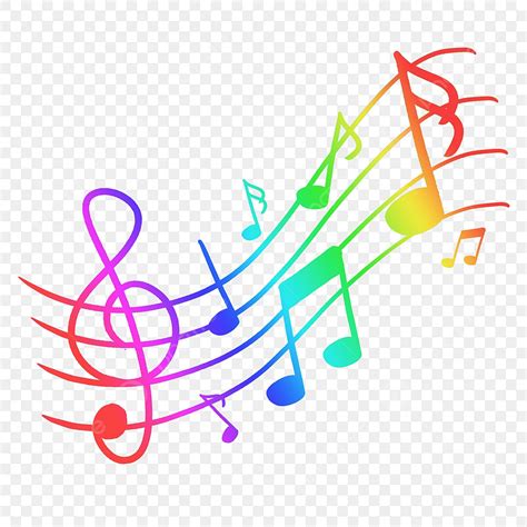 Notas Musicais Coloridas Png