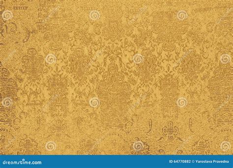 Shiny Gold Fabric Stock Photo Image Of Shiny Decor 64770882