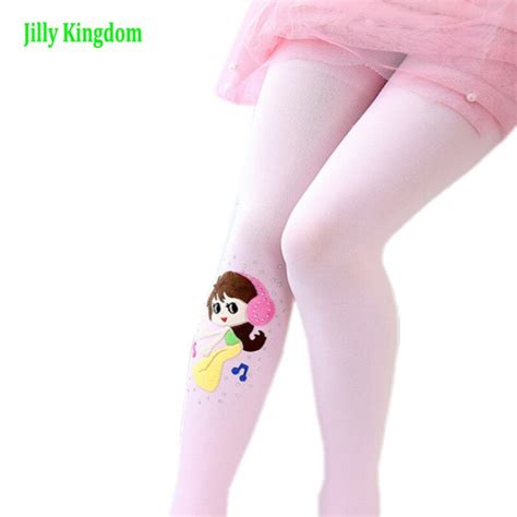 Jilly Spring Autumn Girls Tights Cartoon Baby Girl Pantyhose Fashion