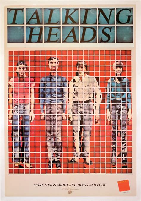 Talking Heads More Songs About Buildings And Food 1978 Cover Conceived By David Byrne And