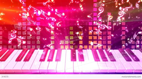 Music Keyboard 2d Stock Animation 314573