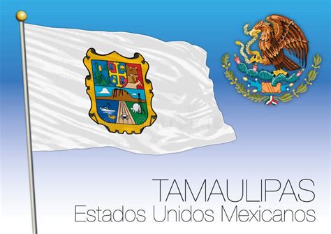 Tamaulipas Regional Flag United Mexican States Mexic Stock Vector