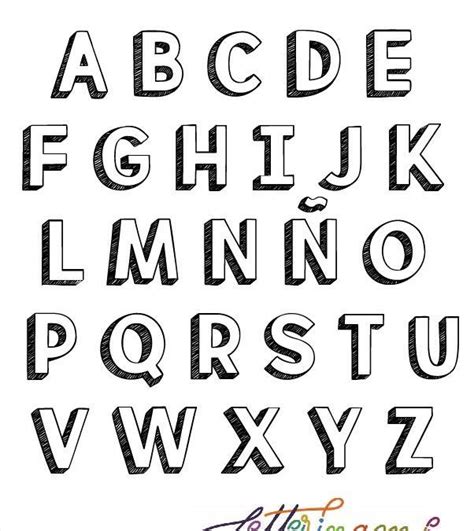 Alfabeto Lettering 3d En Mayúsculas Y Minúsculas Estilos De Letras Tipos De Letras Mayusculas