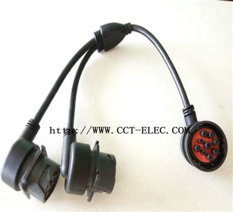 China Y Splitter J1939 9 Pin Deutsch Connector J1939 Diagnostic Cable