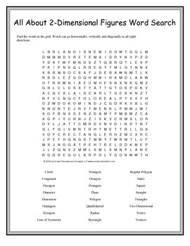 6th Grade Math Vocabulary Word Search Puzzles | TpT