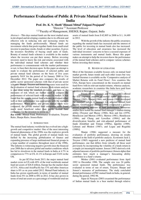 Once in a nfo or new fund offers refer to a new mutual fund scheme for the public in the financial markets over a period of time, it could earn higher performance value than that of existing mutual funds. (PDF) Performance Evaluation of Public & Private Mutual ...