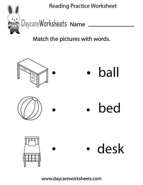 This ever growing collection of. Free Reading Practice Worksheet for Preschool