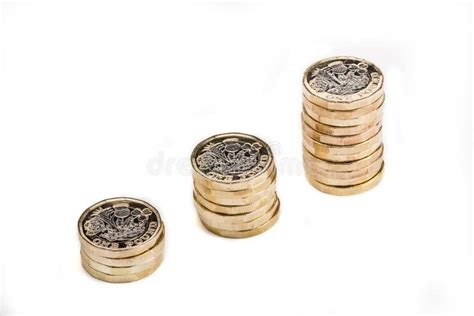 British One Pound Coins Editorial Photography Image Of Currency 94184047