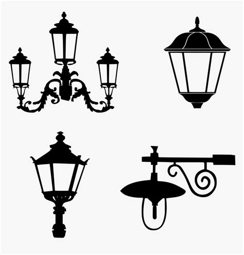 Street Lantern Clipart Black And White Hd Png Download Kindpng