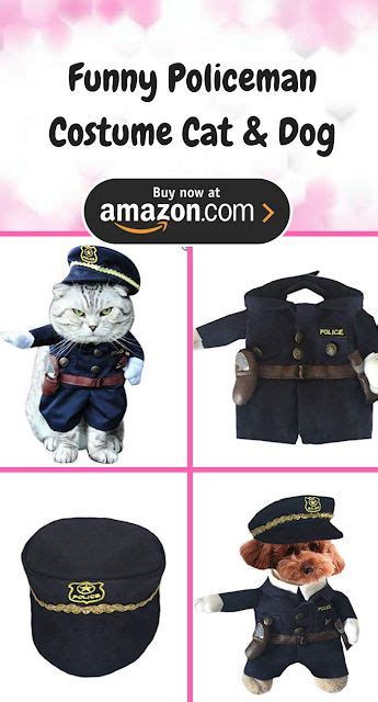 Pet Policeman Costumes Dog And Cat Halloween Suits Policeman Costume