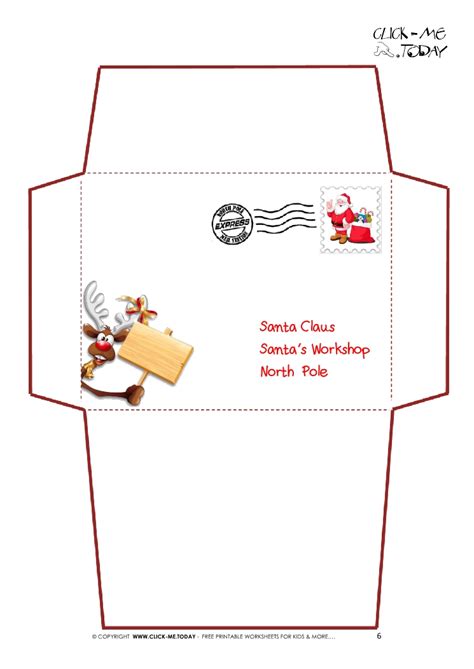 Yes virginia, there is a. Santa Envelopes Free Printable Templates - Christmas ...