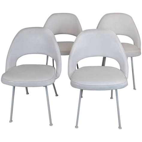 The image of tulip tables and chairs is probably one of the most. Eero Saarinen Executive Dining Chairs at 1stdibs