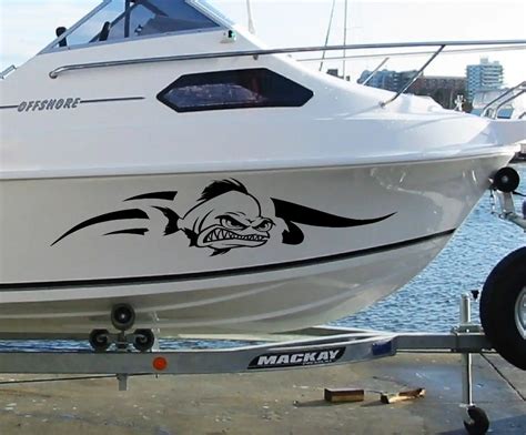 Custom Fishing Boat Yacht Number Logo Waterproof Sunscreen Decal Vinyl