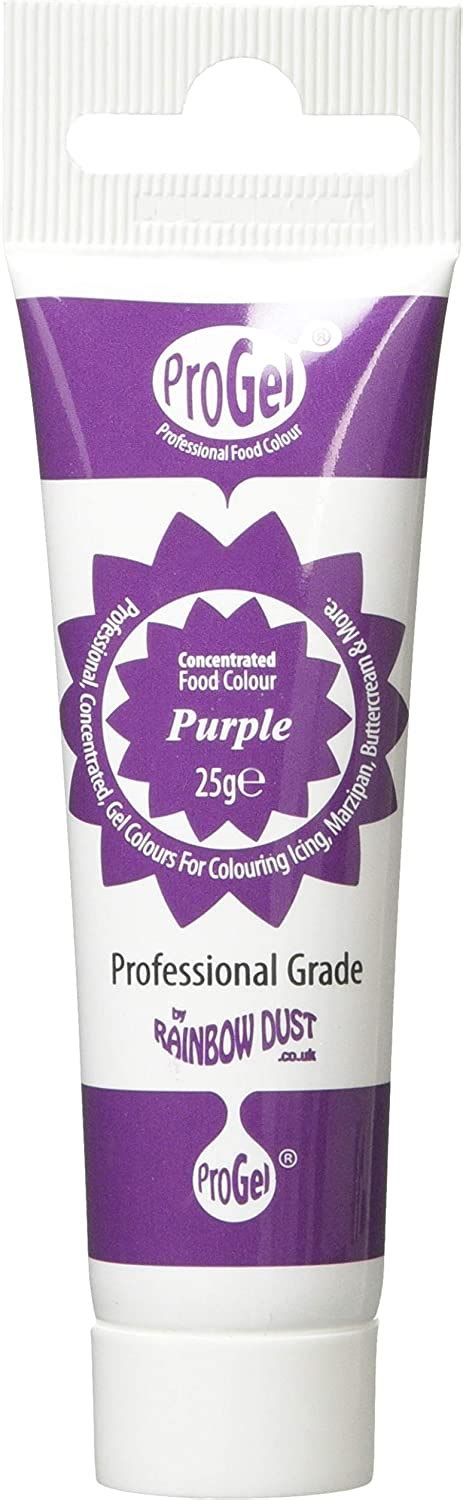 Rainbow Dust Progel Concentrated Food Colour Purple Colouring Gel For