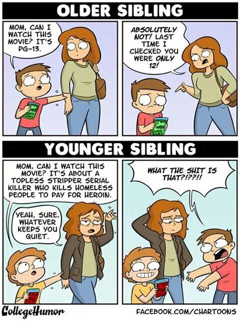 Hahaha Kind Of True Tho Lol Siblings Funny Sibling Memes Funny Comics